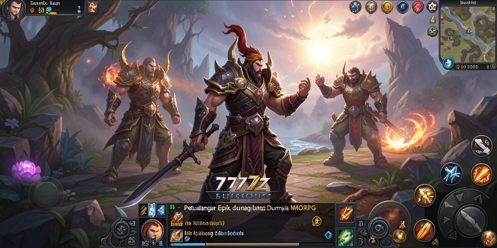 Screenshot gameplay 777ZX yang menunjukkan aksi pertempuran seru.
