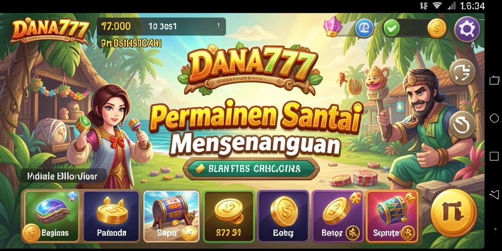 Tampilan permainan DANA777 yang menarik dan menyenangkan.
