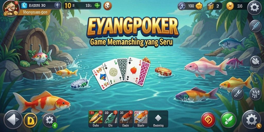 Tampilan memancing yang memukau dalam EYANGPOKER.