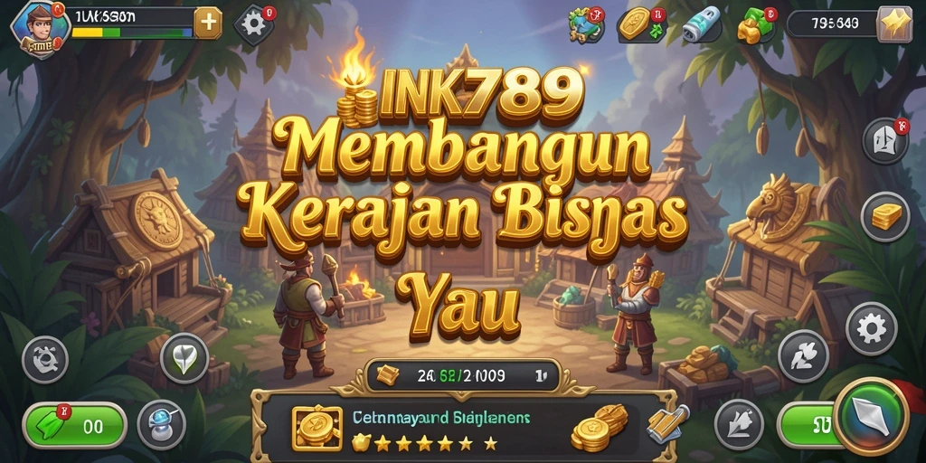 Tampilan gameplay INK789 menunjukkan momen membangun bisnis di dunia Tycoon.