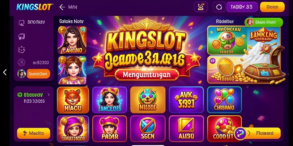Tampilan menarik dari gameplay KINGSLOT yang seru.