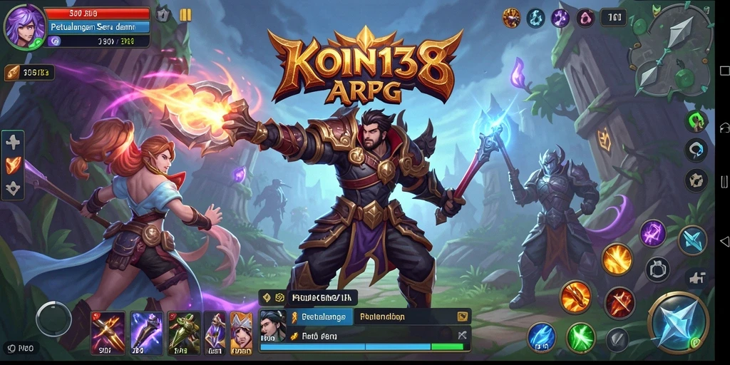 Tampilan gameplay KOIN138 yang mendebarkan dan penuh aksi ARPG.