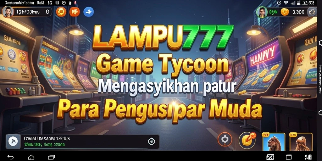 Tampilan gameplay LAMPU777 yang menarik dalam mengelola bisnis Tycoon.