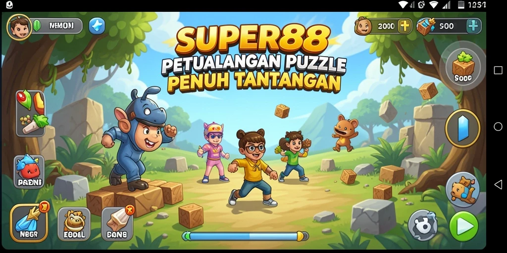 Tampilan gameplay SUPER88 dengan tantangan Puzzle yang menarik.