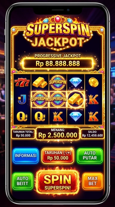 Proses unduh cepat di aplikasi superspin.